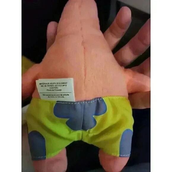 SpongeBob Squarepants PATRICK STAR Plush Toy 9in 2018 Nickelodeon Viacom EUC - Picture 3 of 6